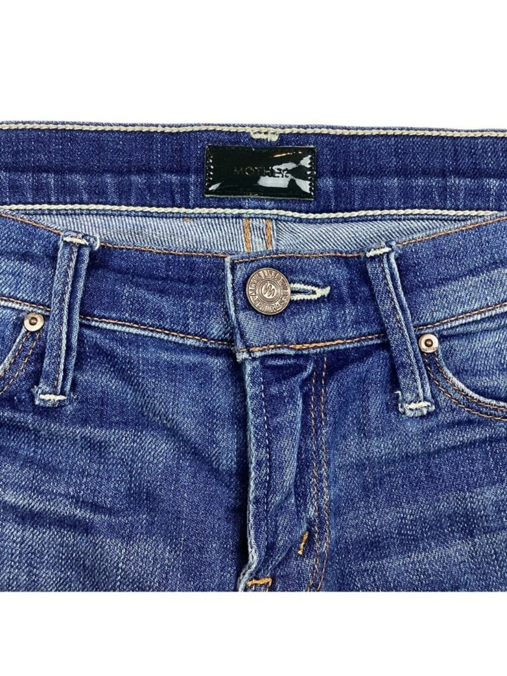 Mother Short Short Cuffed Short Blue 24 "Cry of the Peacock" - Picture 8 of 12